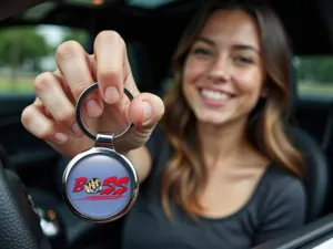 Car Custom Luxury Keychains Ring Steel Design